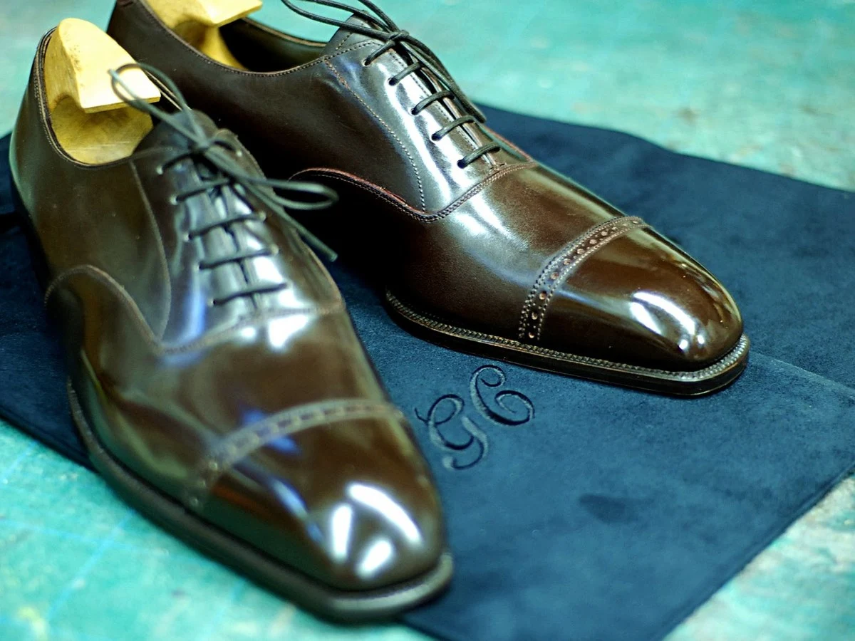 George Cleverley bespoke Oxford shoes.
