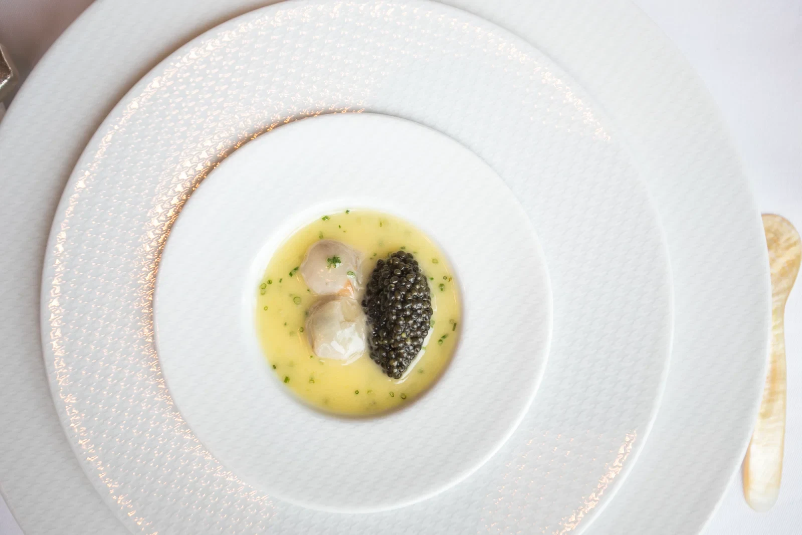 Oysters and Pearls with Sterling White Sturgeon Caviar at Per Se