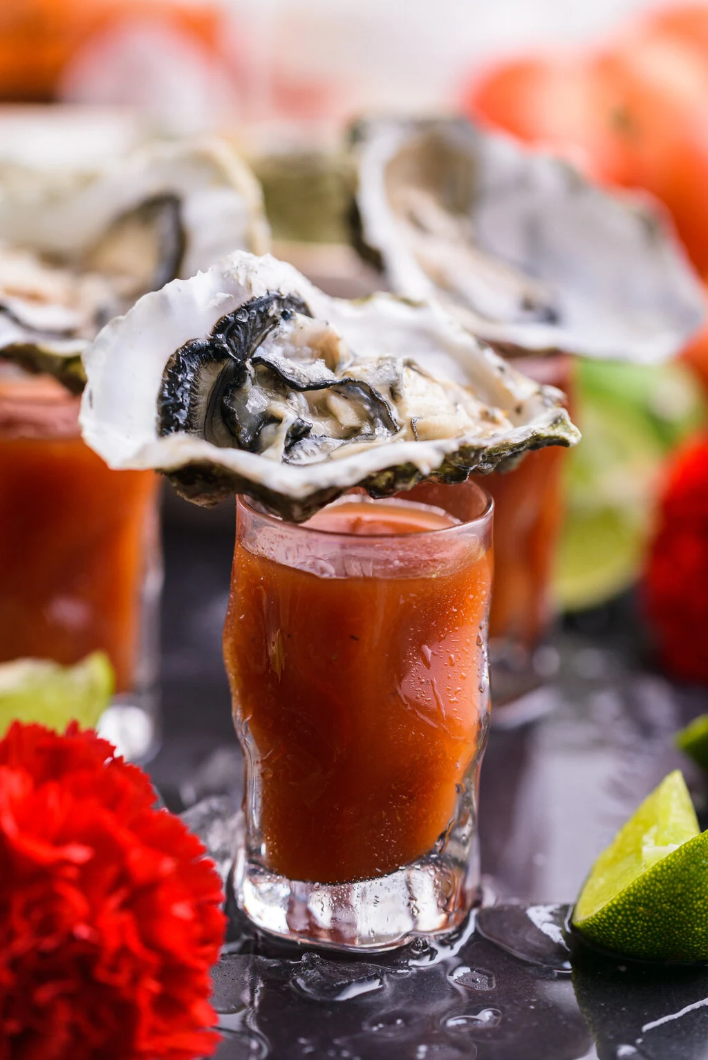 Teage Ezard's oyster shooter, a signature dish.