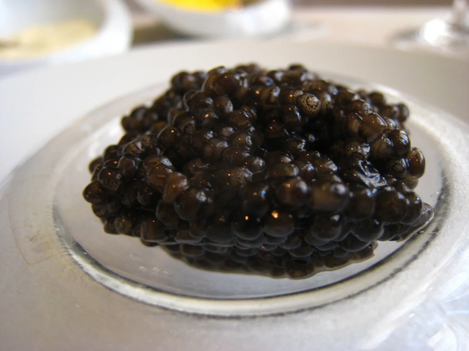 Close view of Black River Oscetra caviar